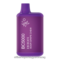 Elektronikus Cigaretta Elf Bar - ELFBAR EBCREATE BC5000 termikus kiadás savanyú szőlő rágó 4XNR4264