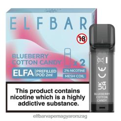 Elektronikus Cigaretta Elf Bar - ELFBAR ELFA előretöltött hüvely (2 csomag) áfonyás vattacukor 4XNR4124