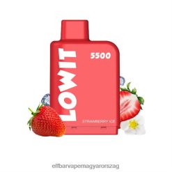 Elektronikus Cigaretta Elf Bar - ELFBAR LOWIT 5500 előretöltött hüvely eper jég 4XNR4376