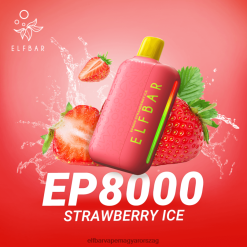 Elf Bár Liquid - ELFBAR EP8000 eldobható vape eper jég 4XNR4317