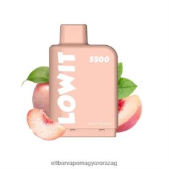 Elf Bár Liquid - ELFBAR LOWIT 5500 előretöltött hüvely lédús őszibarack 4XNR4380
