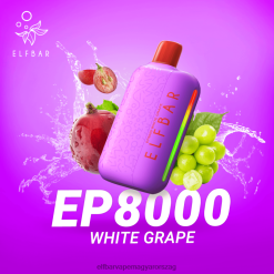 Elf Bár Ízek - ELFBAR EP8000 eldobható vape fehér szőlő 4XNR4314