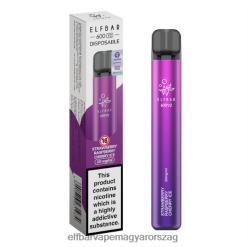 Elf Bar Magyarország 2026 - ELFBAR 600V2 eldobható vape epres málna cseresznye jég 4XNR418