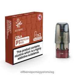 Elf Bar Vape Magyarország - ELFBAR Mate 500 P1 előretöltött hüvelyek (2 csomag) kóla 4XNR4148