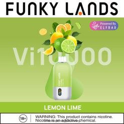 Elf Bar Ár - ELFBAR Funky Lands Vi10000 eldobható vape citrom lime 4XNR4392